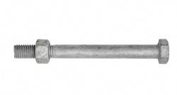 Hex Bolt With Nut Galvanised