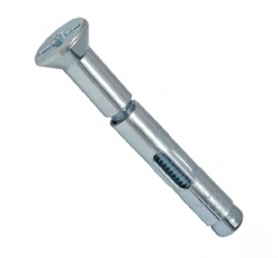 Zinc Plated Flat Head Phillips Sleeve Anchors